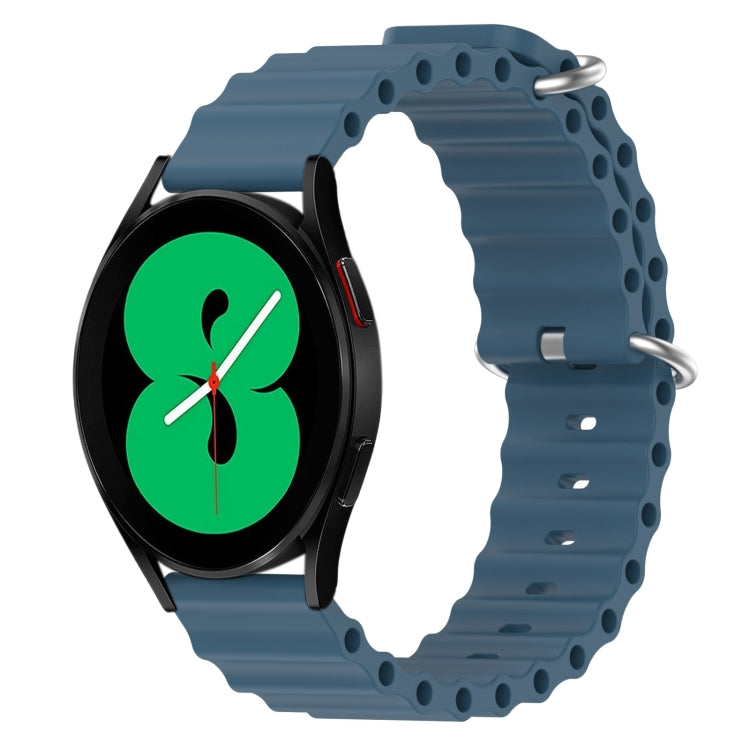 20mm Ocean Style Silicone Solid Color Watch Band, For Samsung Galaxy Watch 5 Pro 45mm, For Samsung Galaxy Watch 4 44mm