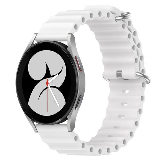 20mm Ocean Style Silicone Solid Color Watch Band, For Samsung Galaxy Watch 4 40mm, For Samsung  Galaxy Watch 4 Classic 42mm