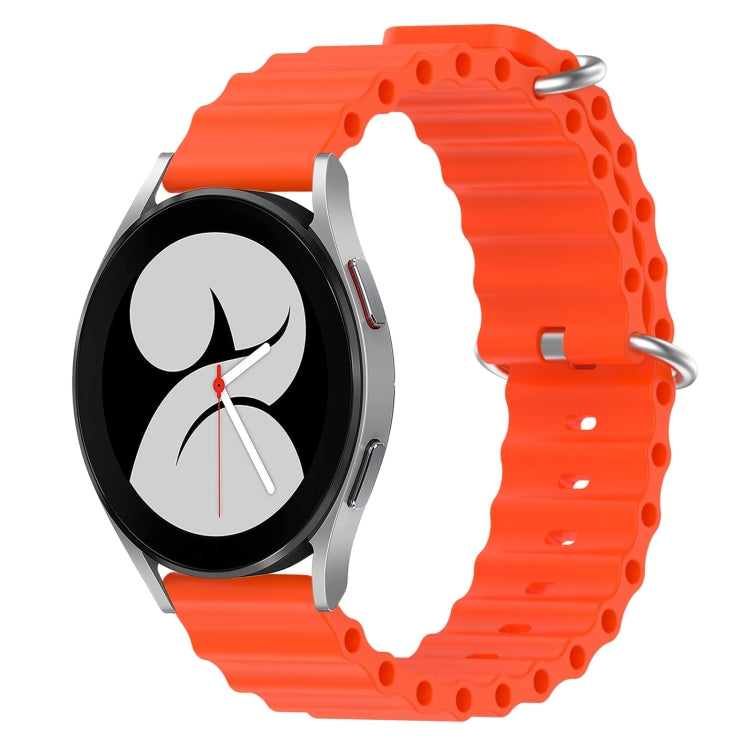 20mm Ocean Style Silicone Solid Color Watch Band, For Samsung Galaxy Watch 4 40mm, For Samsung  Galaxy Watch 4 Classic 42mm