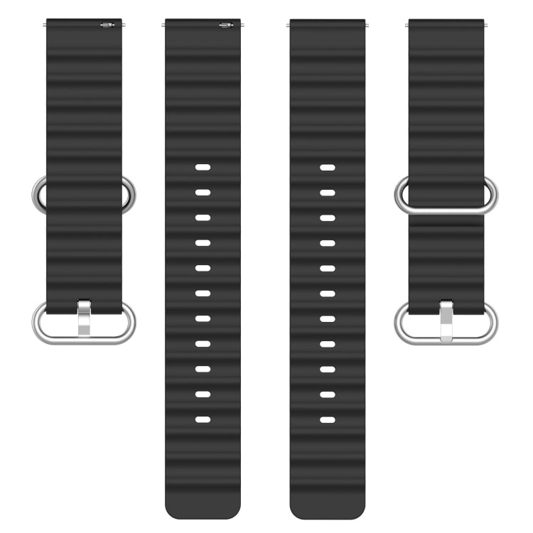 20mm Ocean Style Silicone Solid Color Watch Band, For Samsung Galaxy Watch 4 40mm, For Samsung  Galaxy Watch 4 Classic 42mm