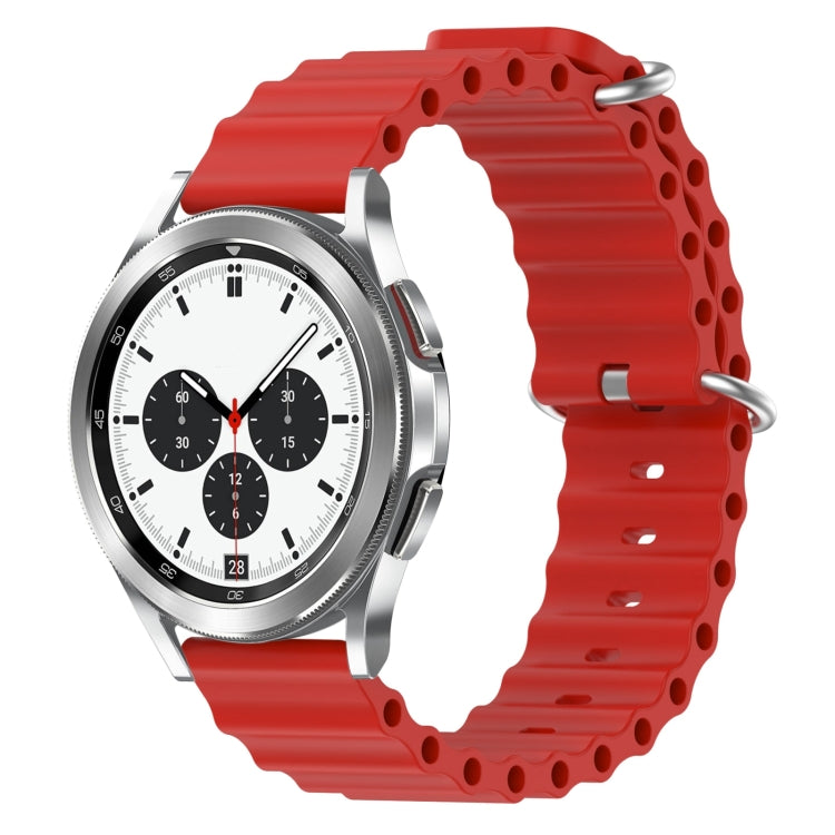 20mm Ocean Style Silicone Solid Color Watch Band, For Samsung Galaxy Watch 4 40mm, For Samsung  Galaxy Watch 4 Classic 42mm