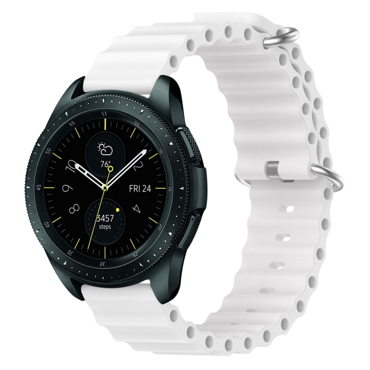 20mm Ocean Style Silicone Solid Color Watch Band, For Samsung Galaxy Watch Active 2 44mm, For Samsung Galaxy Watch 42mm