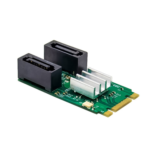 ST551 6Gbps PCIe B+M key to 2 Port SATA 3.0 Card M.2 to dual SATA  Adapter, ST551