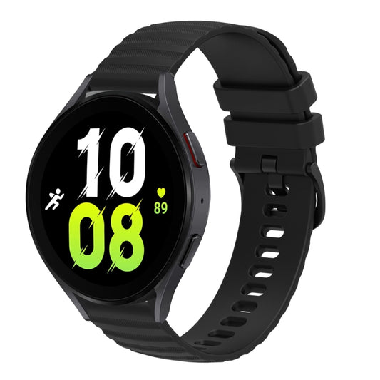 20mm Wavy Dotted Solid-Color Silicone Watch Band, For Samsung Galaxy Watch5 / 5 Pro, For Samsung Galaxy Watch4 40mm/44mm