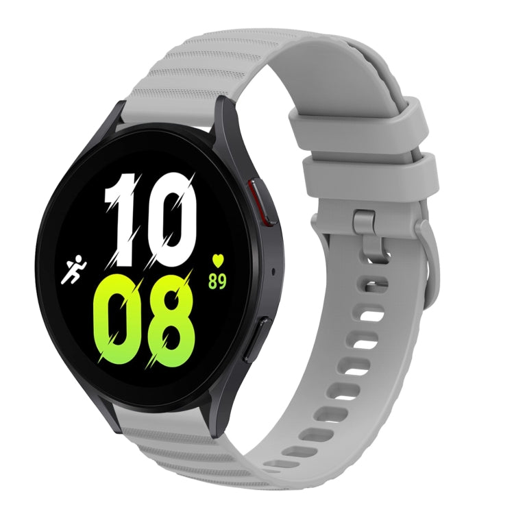 20mm Wavy Dotted Solid-Color Silicone Watch Band, For Samsung Galaxy Watch5 / 5 Pro, For Samsung Galaxy Watch4 40mm/44mm