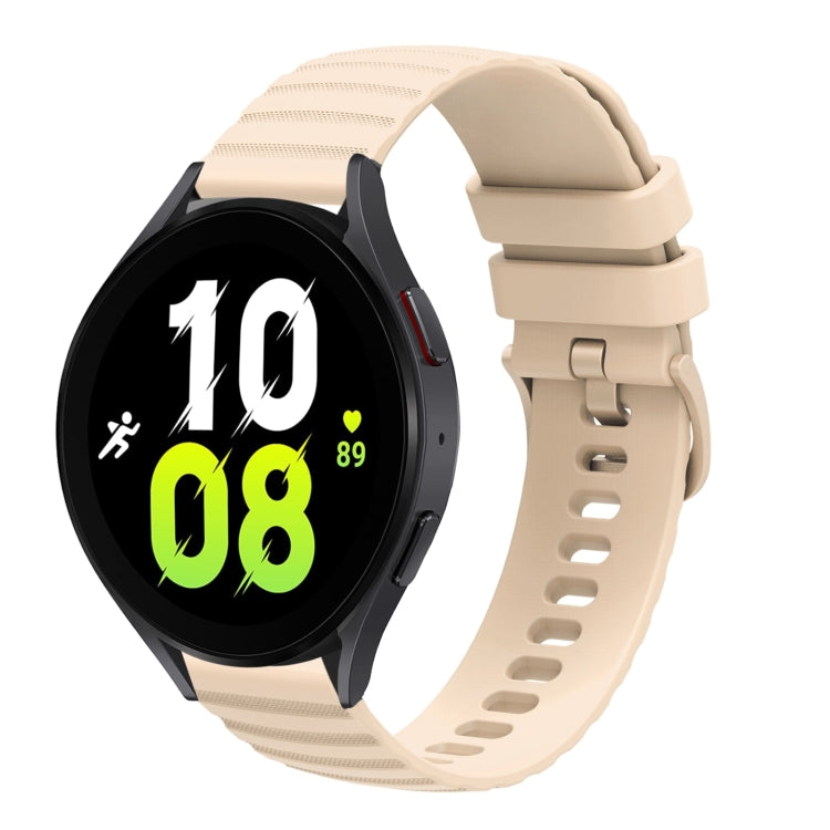 20mm Wavy Dotted Solid-Color Silicone Watch Band, For Samsung Galaxy Watch5 / 5 Pro, For Samsung Galaxy Watch4 40mm/44mm