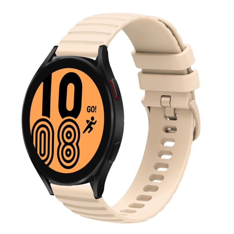 20mm Wavy Dotted Solid-Color Silicone Watch Band, For Samsung Galaxy Watch5 / 5 Pro, For Samsung Galaxy Watch4 40mm/44mm