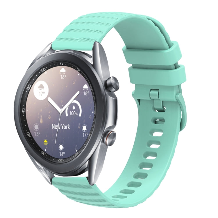 20mm Wavy Dotted Solid-Color Silicone Watch Band, For Samsung Galaxy Watch3 41mm, For Samsung Galaxy Watch Active 40mm
