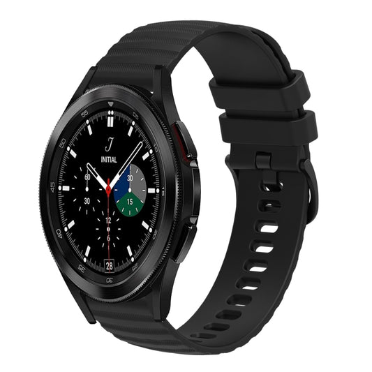 20mm Wavy Dotted Solid-Color Silicone Watch Band, For Samsung Galaxy Watch4 Classic 42mm/46mm, For Samsung Galaxy Gear Sport