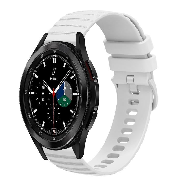 20mm Wavy Dotted Solid-Color Silicone Watch Band, For Samsung Galaxy Watch4 Classic 42mm/46mm, For Samsung Galaxy Gear Sport