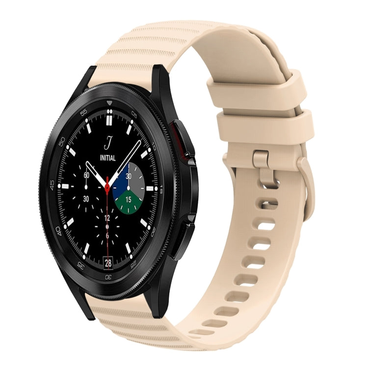 20mm Wavy Dotted Solid-Color Silicone Watch Band, For Samsung Galaxy Watch4 Classic 42mm/46mm, For Samsung Galaxy Gear Sport