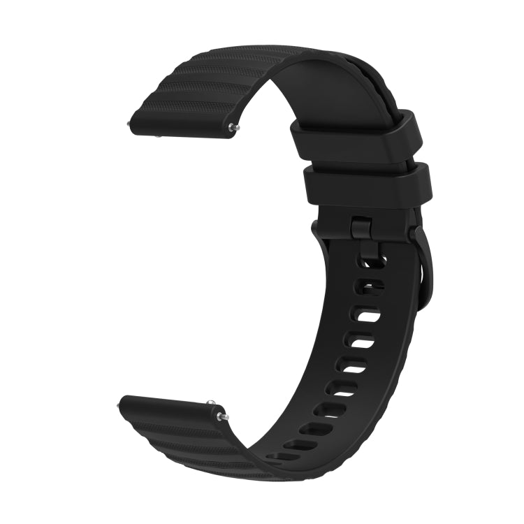 20mm Wavy Dotted Solid-Color Silicone Watch Band, For Samsung Galaxy Watch Active2 40mm/44mm, For Samsung Galaxy Watch 42mm
