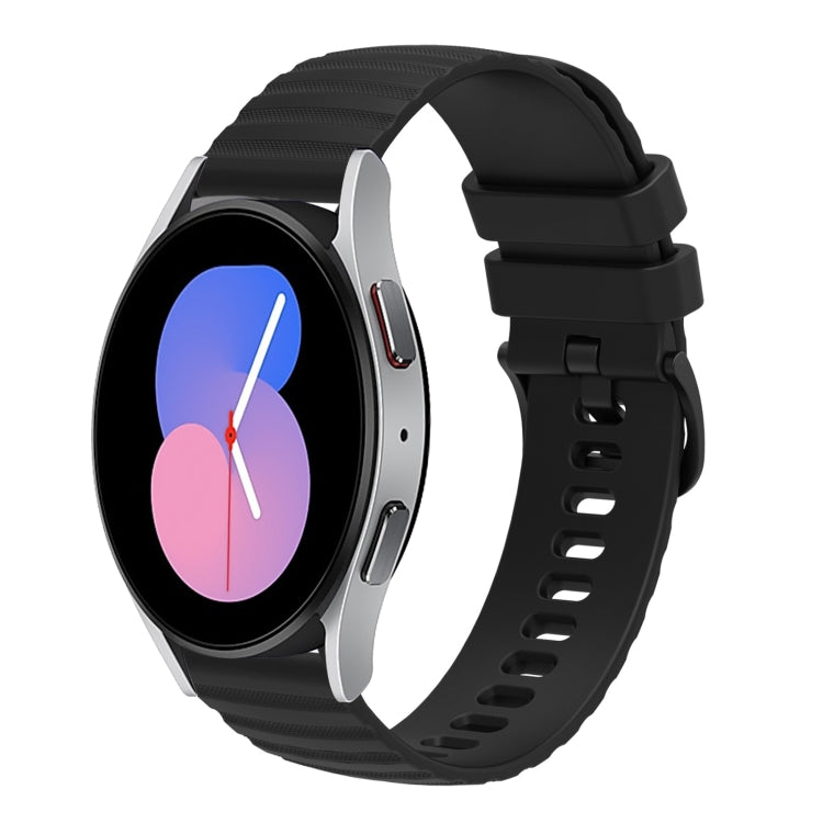 20mm Wavy Dotted Solid-Color Silicone Watch Band, For Samsung Galaxy Watch Active2 40mm/44mm, For Samsung Galaxy Watch 42mm