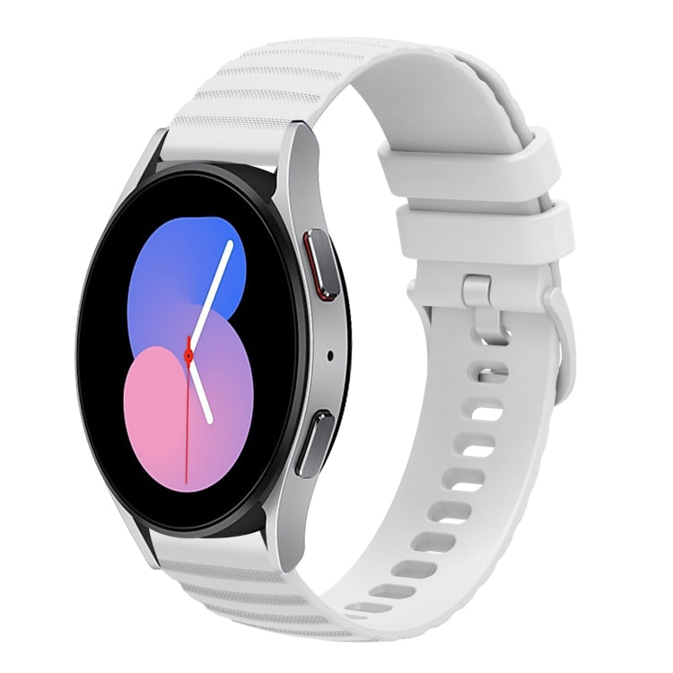 20mm Wavy Dotted Solid-Color Silicone Watch Band, For Samsung Galaxy Watch Active2 40mm/44mm, For Samsung Galaxy Watch 42mm