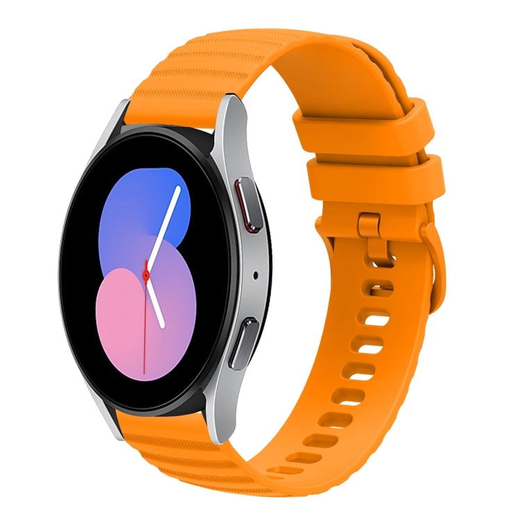 20mm Wavy Dotted Solid-Color Silicone Watch Band, For Samsung Galaxy Watch Active2 40mm/44mm, For Samsung Galaxy Watch 42mm