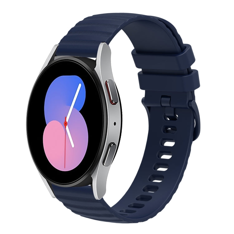 20mm Wavy Dotted Solid-Color Silicone Watch Band, For Samsung Galaxy Watch Active2 40mm/44mm, For Samsung Galaxy Watch 42mm
