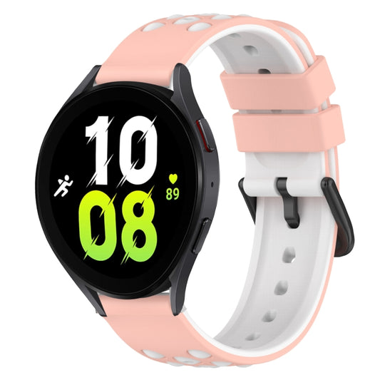 22mm Two-Color Silicone Watch Band, For Samsung Galaxy Watch5 44mm, For Samsung Galaxy Watch5 40mm