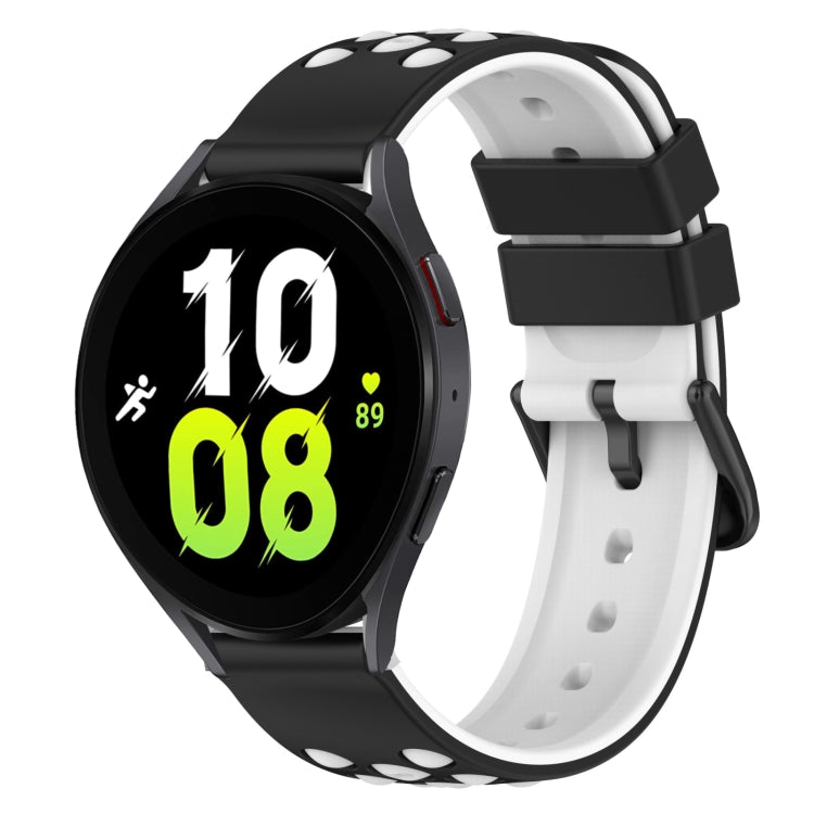 22mm Two-Color Silicone Watch Band, For Samsung Galaxy Watch5 44mm, For Samsung Galaxy Watch5 40mm
