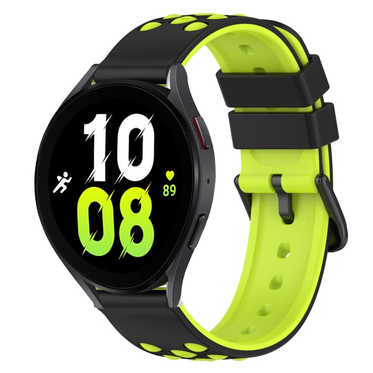 22mm Two-Color Silicone Watch Band, For Samsung Galaxy Watch5 44mm, For Samsung Galaxy Watch5 40mm