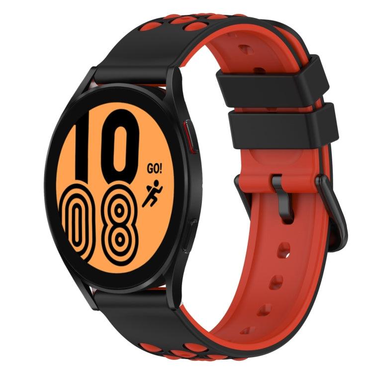 22mm Two-Color Silicone Watch Band, For Samsung Galaxy Watch4 40mm, For Samsung  Galaxy Watch4 Classic 42mm