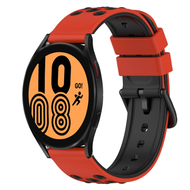 22mm Two-Color Silicone Watch Band, For Samsung Galaxy Watch4 40mm, For Samsung  Galaxy Watch4 Classic 42mm
