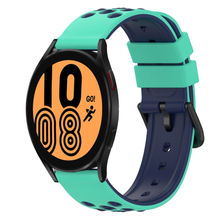 22mm Two-Color Silicone Watch Band, For Samsung Galaxy Watch4 40mm, For Samsung  Galaxy Watch4 Classic 42mm