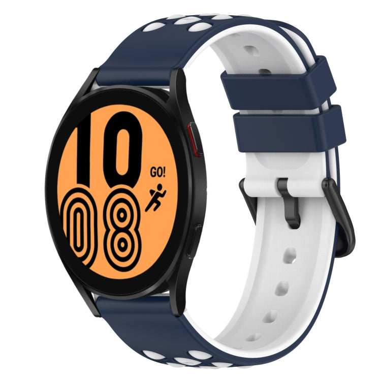22mm Two-Color Silicone Watch Band, For Samsung Galaxy Watch4 40mm, For Samsung  Galaxy Watch4 Classic 42mm