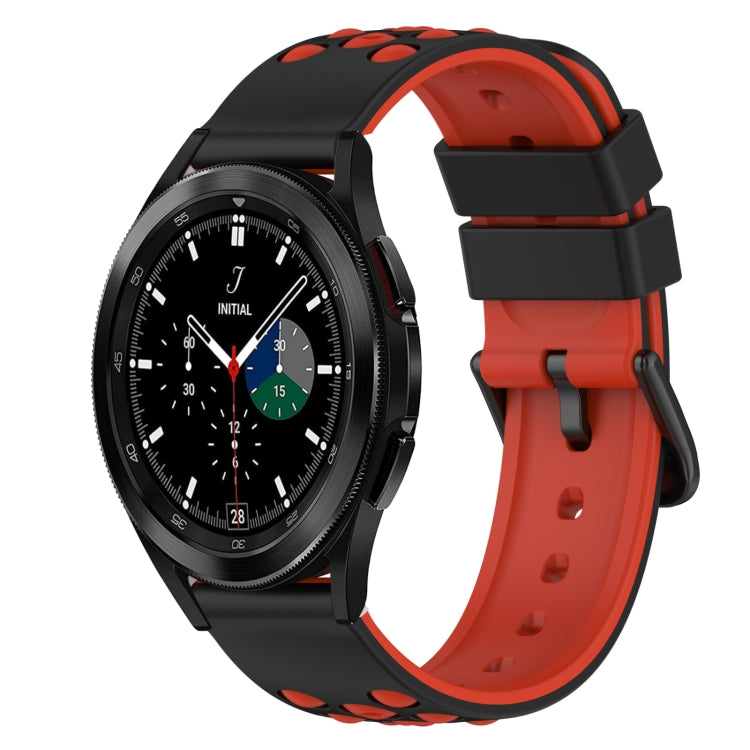 22mm Two-Color Silicone Watch Band, For Samsung Galaxy Watch4 40mm, For Samsung  Galaxy Watch4 Classic 42mm