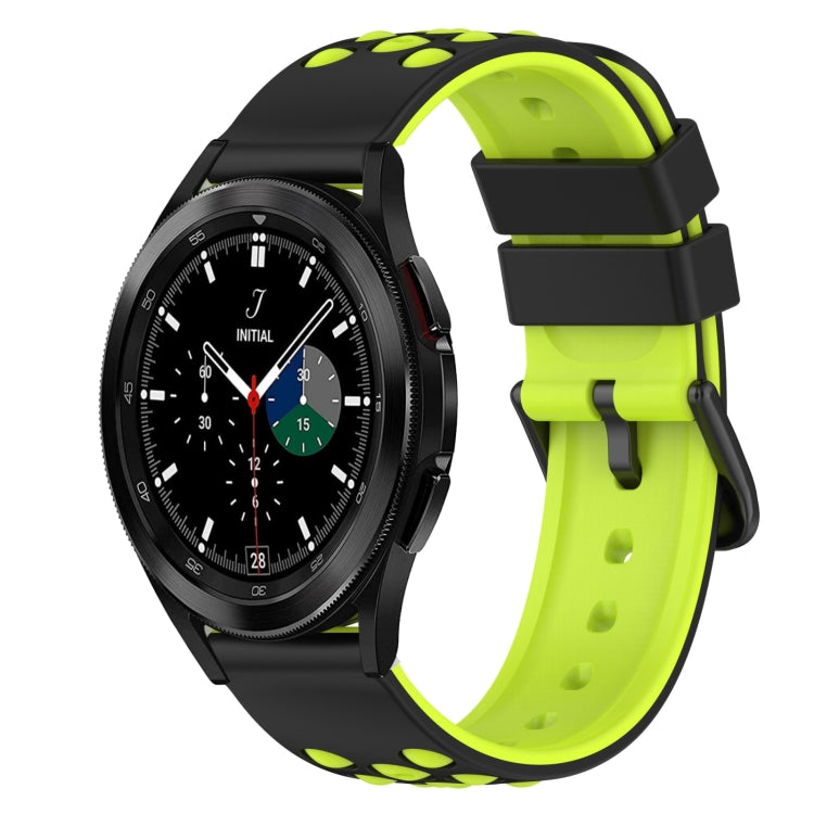 22mm Two-Color Silicone Watch Band, For Samsung Galaxy Watch4 40mm, For Samsung  Galaxy Watch4 Classic 42mm