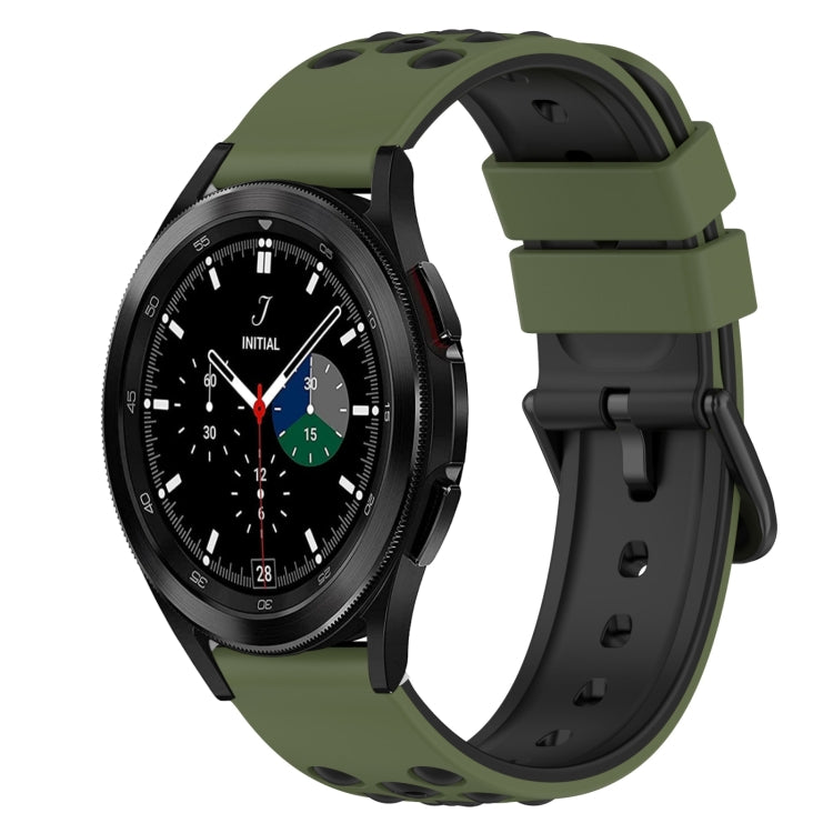 22mm Two-Color Silicone Watch Band, For Samsung Galaxy Watch4 40mm, For Samsung  Galaxy Watch4 Classic 42mm