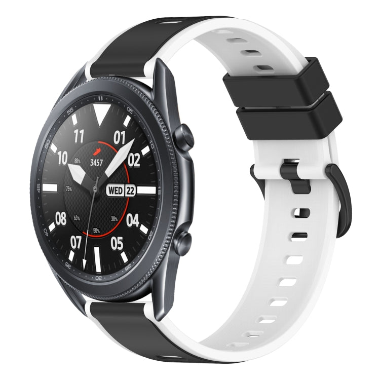 22mm Two-Color Silicone Watch Band, For Samsung Galaxy Watch3 45mm, For Samsung Galaxy Watch 46mm