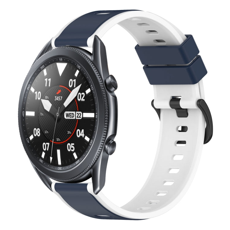 22mm Two-Color Silicone Watch Band, For Samsung Galaxy Watch3 45mm, For Samsung Galaxy Watch 46mm