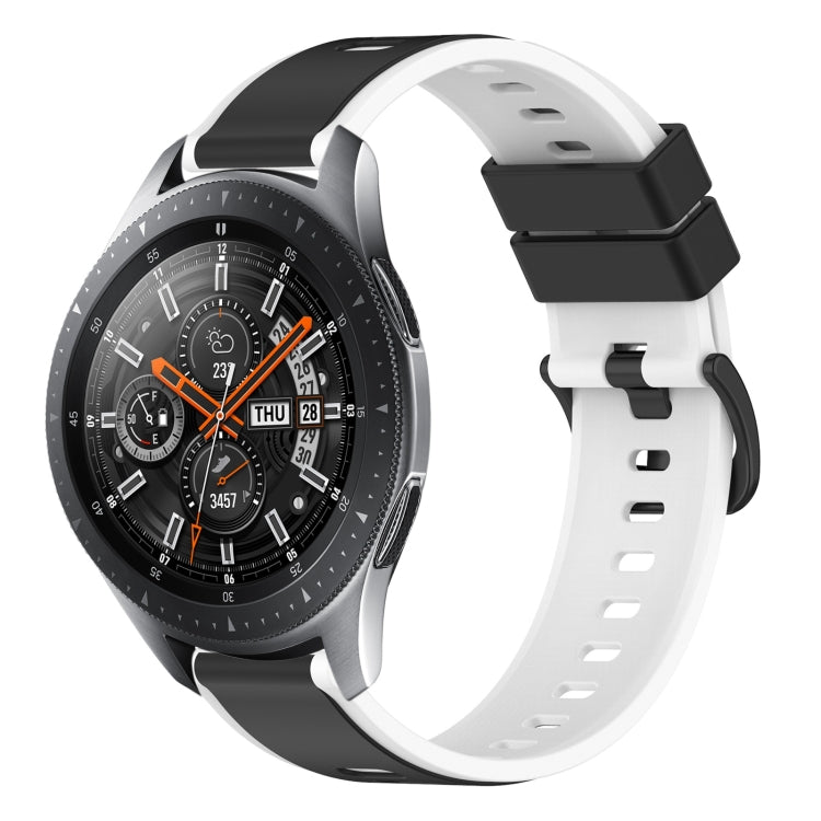 22mm Two-Color Silicone Watch Band, For Samsung Galaxy Watch3 45mm, For Samsung Galaxy Watch 46mm