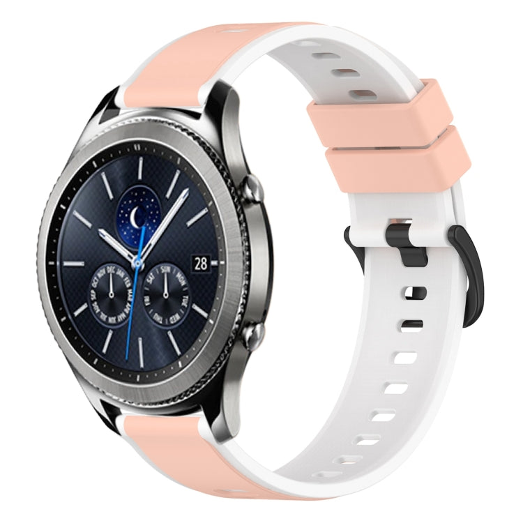 22mm Two-Color Silicone Watch Band, For Samsung Gear S3 Classic, For Samsung Gear S3 Frontier