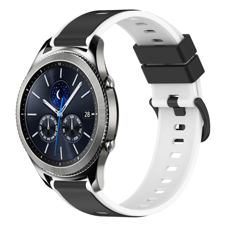 22mm Two-Color Silicone Watch Band, For Samsung Gear S3 Classic, For Samsung Gear S3 Frontier
