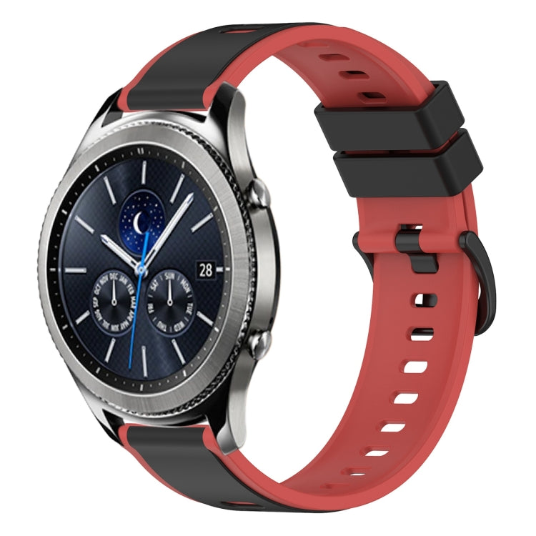 22mm Two-Color Silicone Watch Band, For Samsung Gear S3 Classic, For Samsung Gear S3 Frontier