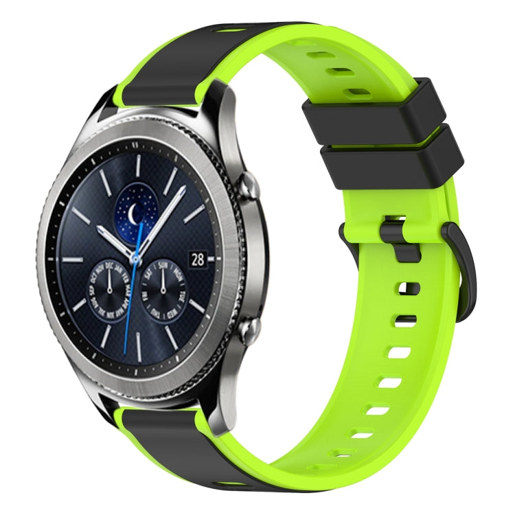 22mm Two-Color Silicone Watch Band, For Samsung Gear S3 Classic, For Samsung Gear S3 Frontier