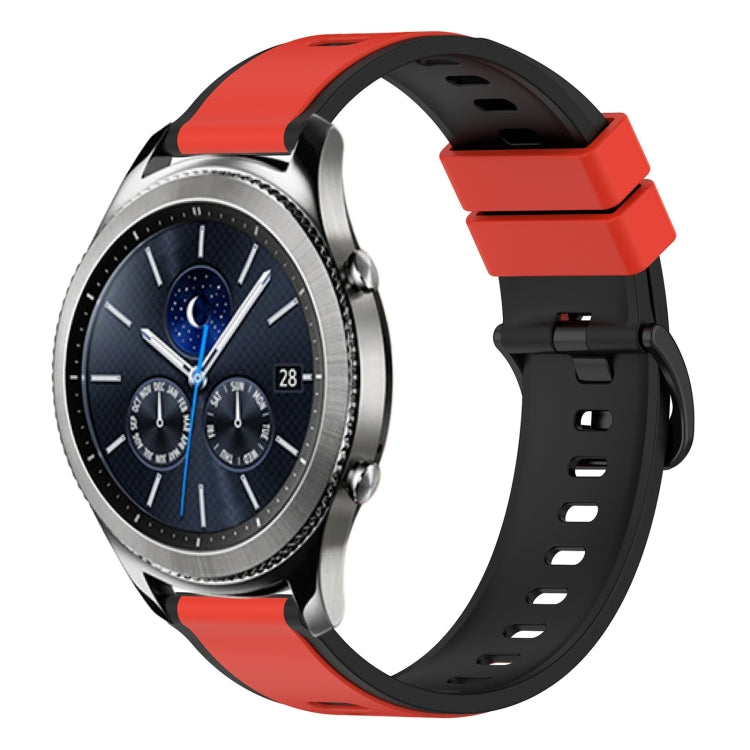 22mm Two-Color Silicone Watch Band, For Samsung Gear S3 Classic, For Samsung Gear S3 Frontier