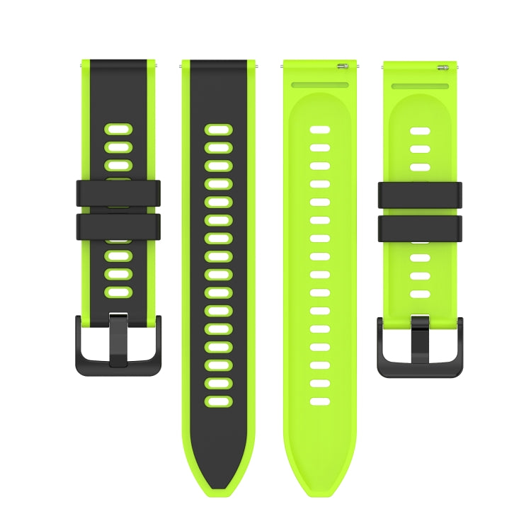 22mm Two-Color Silicone Watch Band, For Samsung Gear S3 Classic, For Samsung Gear S3 Frontier