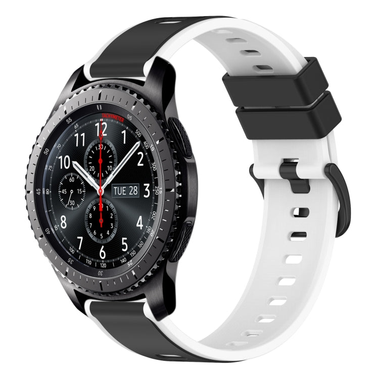 22mm Two-Color Silicone Watch Band, For Samsung Gear S3 Classic, For Samsung Gear S3 Frontier