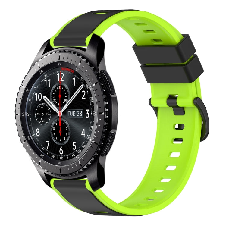 22mm Two-Color Silicone Watch Band, For Samsung Gear S3 Classic, For Samsung Gear S3 Frontier