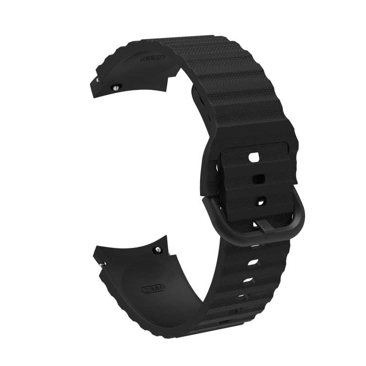 Wave Dotted Pure Color Buckle Silicone Watch Band, For Samsung Galaxy Watch 5 / 5 Pro, For Samsung Galaxy Watch 4