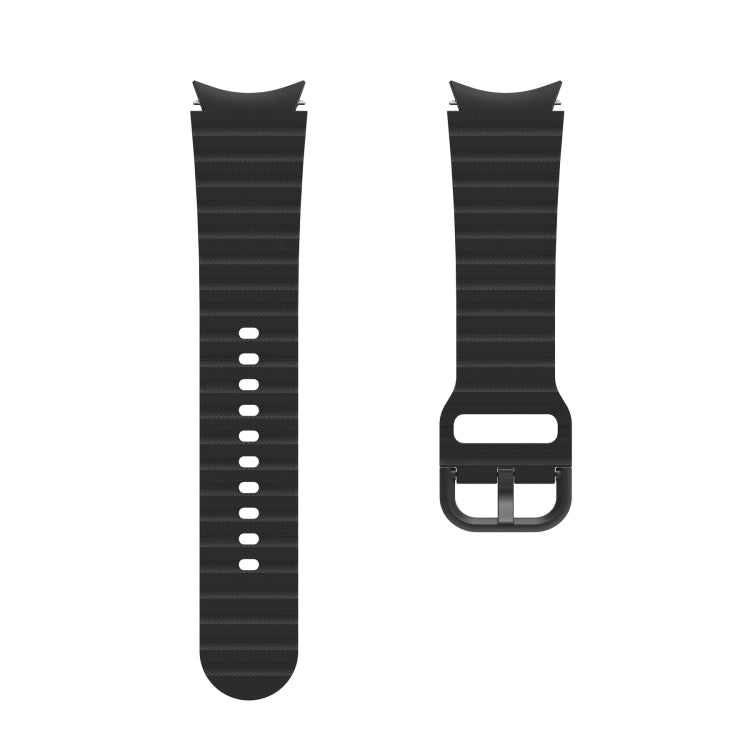 Wave Dotted Pure Color Buckle Silicone Watch Band, For Samsung Galaxy Watch 5 / 5 Pro, For Samsung Galaxy Watch 4