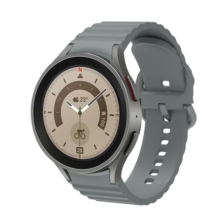 Wave Dotted Pure Color Buckle Silicone Watch Band, For Samsung Galaxy Watch 5 / 5 Pro, For Samsung Galaxy Watch 4