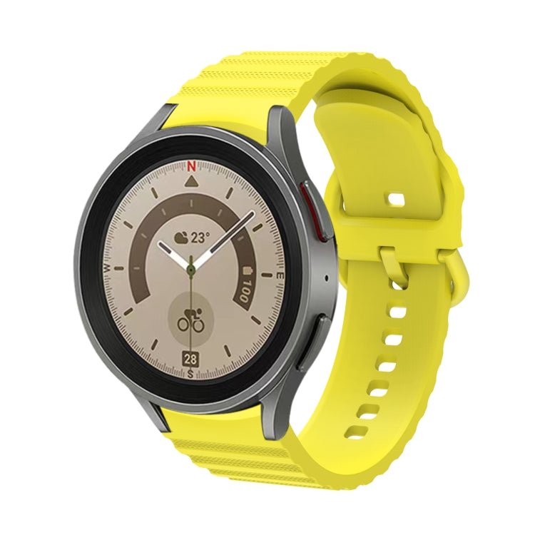 Wave Dotted Pure Color Buckle Silicone Watch Band, For Samsung Galaxy Watch 5 / 5 Pro, For Samsung Galaxy Watch 4