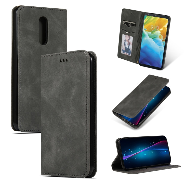 Retro Skin Feel Business Magnetic Horizontal Flip Leather Case for LG Stylo 5, For LG Stylo 5