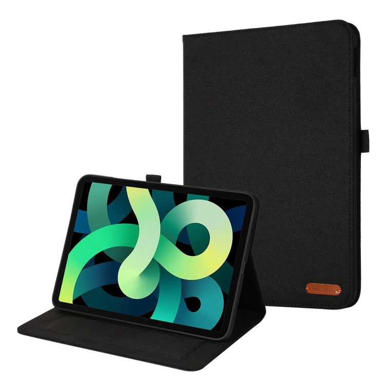 Fabric Leather Tablet Case with Name Card Clip, For iPad 10th 10.9 2022