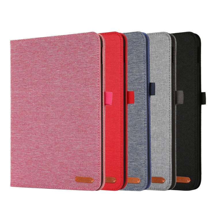 Fabric Leather Tablet Case with Name Card Clip, For iPad 10th 10.9 2022