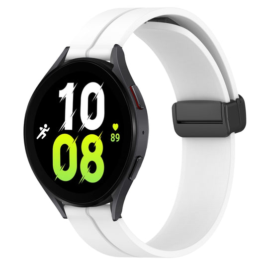 20mm Solid Color Magnetic Clasp Silicone Watch Band, For Samsung Galaxy Watch 5 44mm, For Samsung Galaxy Watch 5 40mm