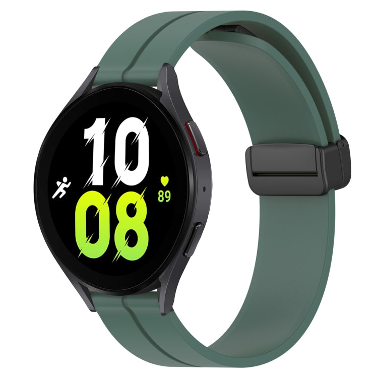 20mm Solid Color Magnetic Clasp Silicone Watch Band, For Samsung Galaxy Watch 5 44mm, For Samsung Galaxy Watch 5 40mm